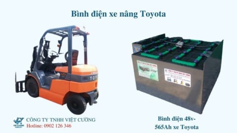 bình điện xe nâng toyota